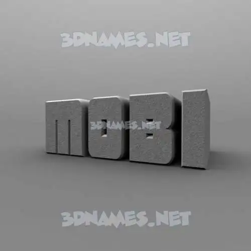 mobi in Solid Grey style - 3D name wallpaper mobi in Solid Grey style - 3D name wallpaper