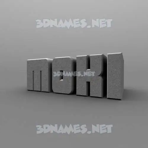 moki in Solid Grey style - 3D name wallpaper moki in Solid Grey style - 3D name wallpaper