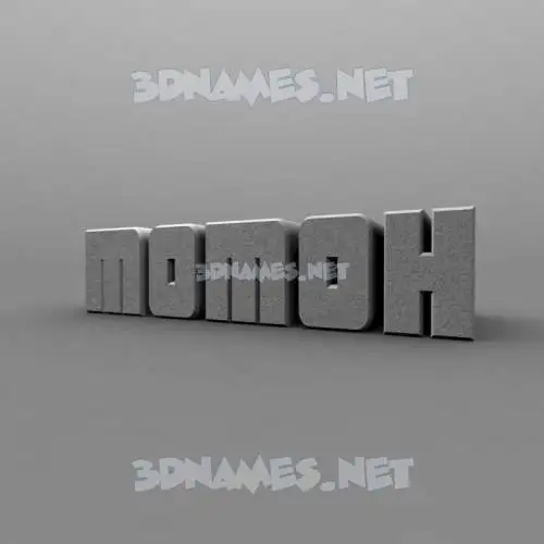 momoh in Solid Grey style - 3D name wallpaper momoh in Solid Grey style - 3D name wallpaper