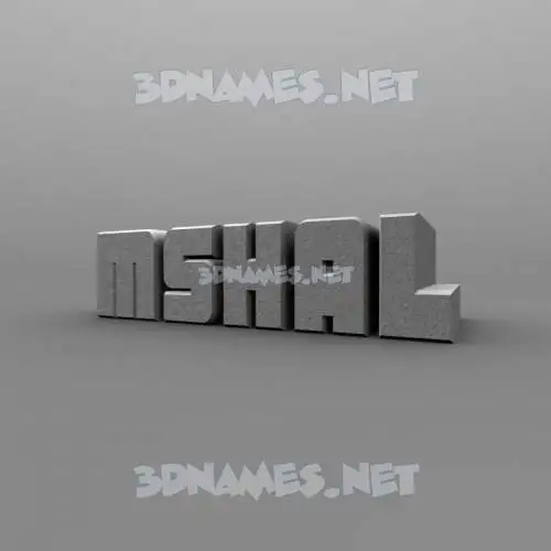 mshal in Solid Grey style - 3D name wallpaper mshal in Solid Grey style - 3D name wallpaper