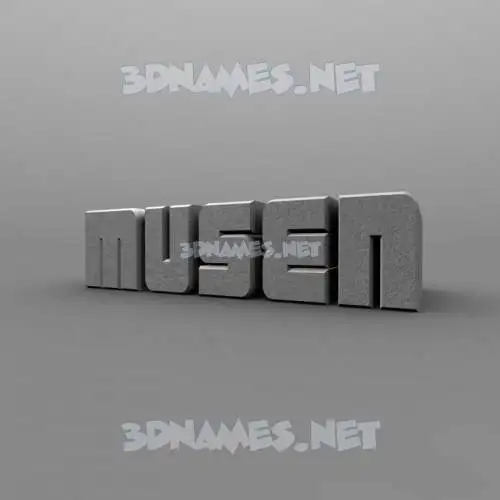 musen in Solid Grey style - 3D name wallpaper musen in Solid Grey style - 3D name wallpaper