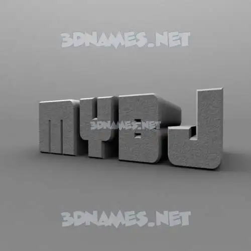 mybj in Solid Grey style - 3D name wallpaper mybj in Solid Grey style - 3D name wallpaper