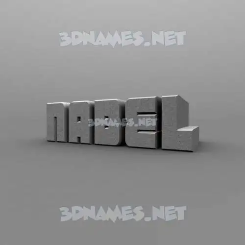 nabel in Solid Grey style - 3D name wallpaper nabel in Solid Grey style - 3D name wallpaper