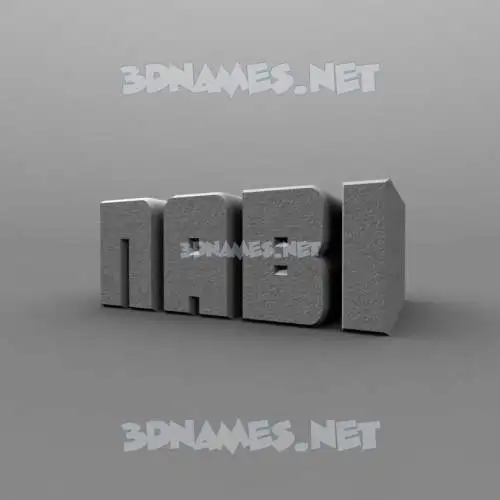 nabi in Solid Grey style - 3D name wallpaper nabi in Solid Grey style - 3D name wallpaper