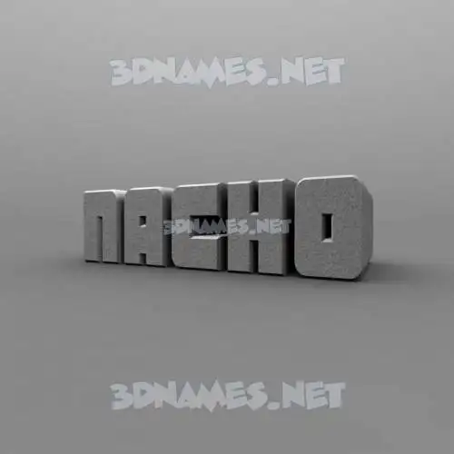 nacho in Solid Grey style - 3D name wallpaper nacho in Solid Grey style - 3D name wallpaper