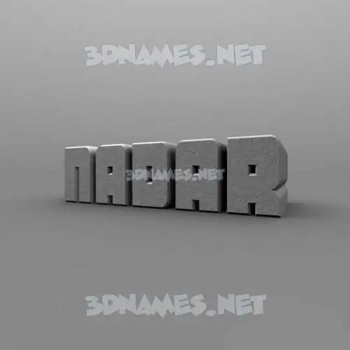 nadar in Solid Grey style - 3D name wallpaper