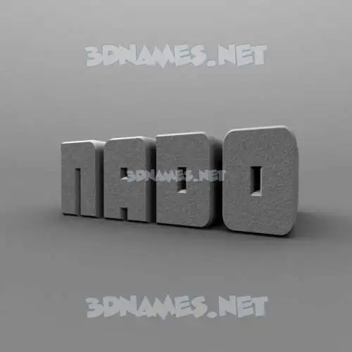 nado in Solid Grey style - 3D name wallpaper nado in Solid Grey style - 3D name wallpaper