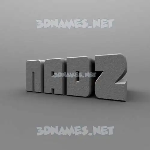 nadz in Solid Grey style - 3D name wallpaper