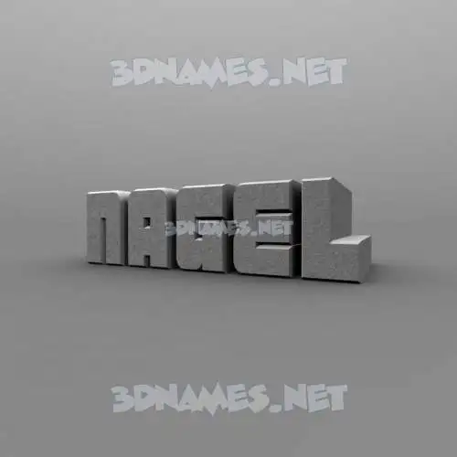 nagel in Solid Grey style - 3D name wallpaper nagel in Solid Grey style - 3D name wallpaper