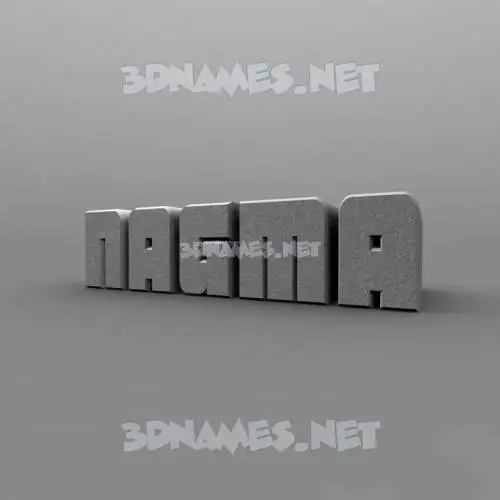 nagma in Solid Grey style - 3D name wallpaper