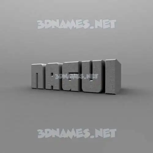 nagui in Solid Grey style - 3D name wallpaper nagui in Solid Grey style - 3D name wallpaper