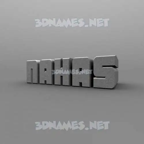 nahas in Solid Grey style - 3D name wallpaper nahas in Solid Grey style - 3D name wallpaper