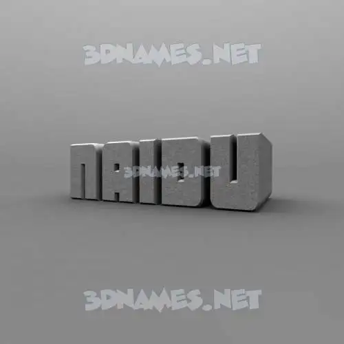 naidu in Solid Grey style - 3D name wallpaper