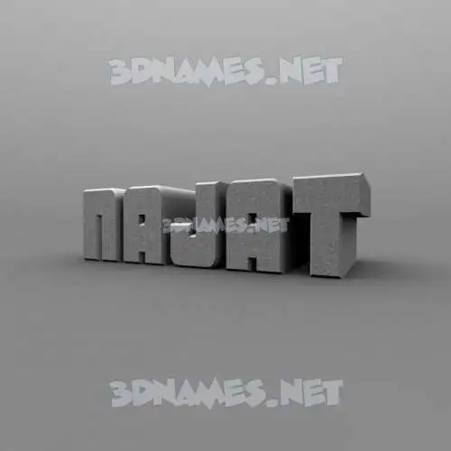 najat in Solid Grey style - 3D name wallpaper