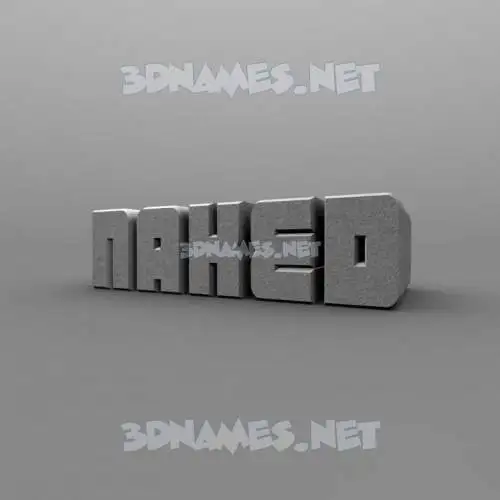 naked in Solid Grey style - 3D name wallpaper naked in Solid Grey style - 3D name wallpaper