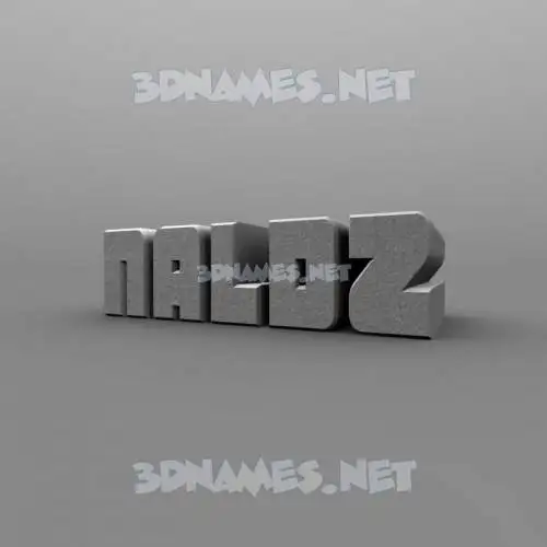 naldz in Solid Grey style - 3D name wallpaper