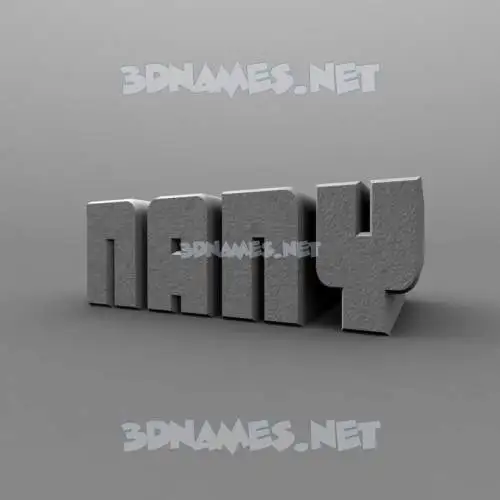 nany in Solid Grey style - 3D name wallpaper nany in Solid Grey style - 3D name wallpaper
