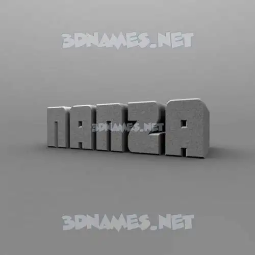 nanza in Solid Grey style - 3D name wallpaper nanza in Solid Grey style - 3D name wallpaper