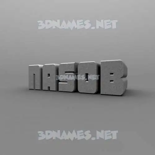 nasob in Solid Grey style - 3D name wallpaper nasob in Solid Grey style - 3D name wallpaper