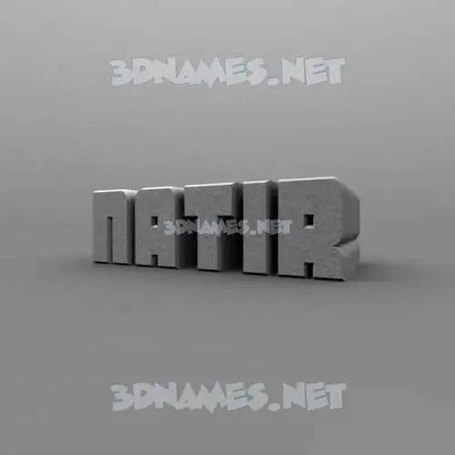 natir in Solid Grey style - 3D name wallpaper natir in Solid Grey style - 3D name wallpaper