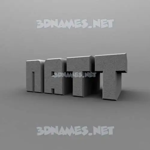 natt in Solid Grey style - 3D name wallpaper natt in Solid Grey style - 3D name wallpaper