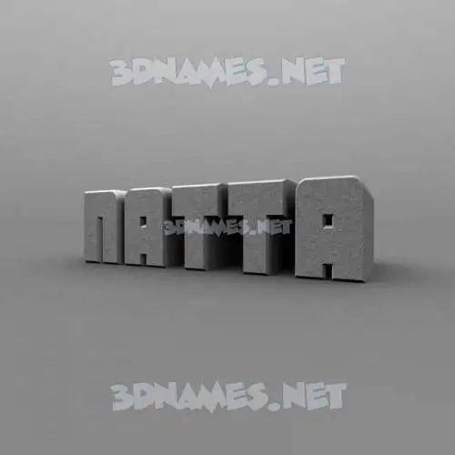 natta in Solid Grey style - 3D name wallpaper natta in Solid Grey style - 3D name wallpaper