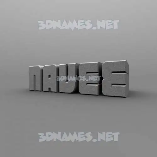 navee in Solid Grey style - 3D name wallpaper