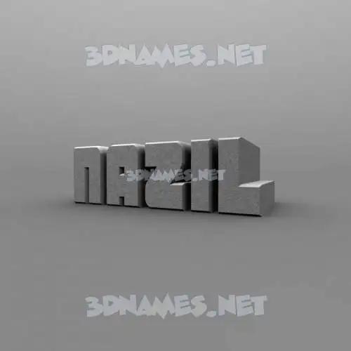nazil in Solid Grey style - 3D name wallpaper nazil in Solid Grey style - 3D name wallpaper