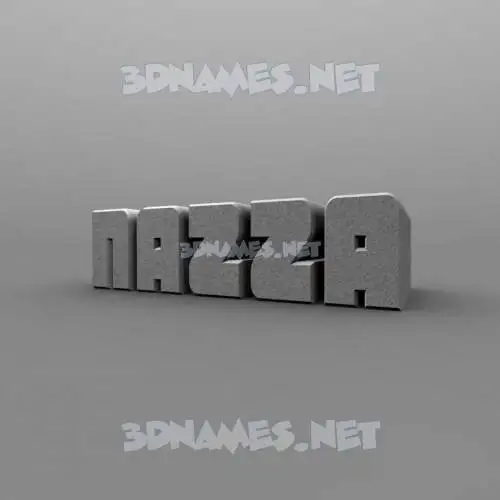 nazza in Solid Grey style - 3D name wallpaper nazza in Solid Grey style - 3D name wallpaper