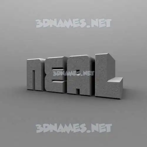 neal in Solid Grey style - 3D name wallpaper neal in Solid Grey style - 3D name wallpaper