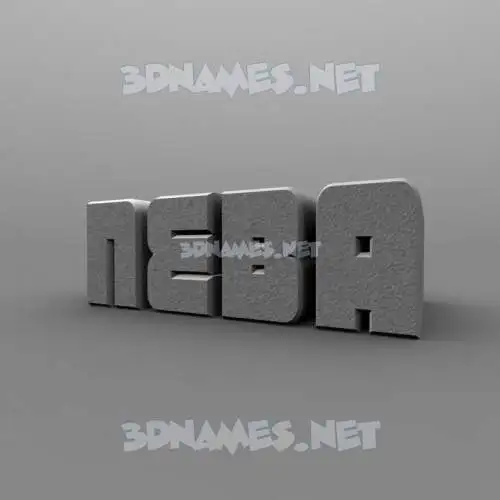 neba in Solid Grey style - 3D name wallpaper neba in Solid Grey style - 3D name wallpaper