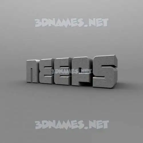 neefs in Solid Grey style - 3D name wallpaper
