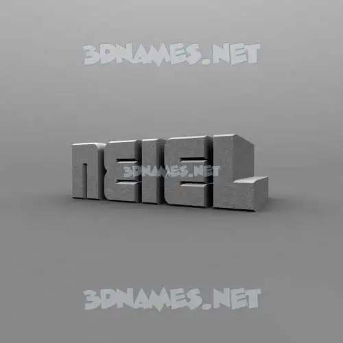 neiel in Solid Grey style - 3D name wallpaper neiel in Solid Grey style - 3D name wallpaper