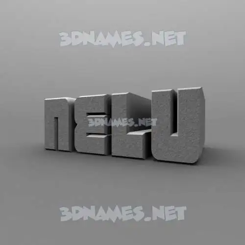 nelu in Solid Grey style - 3D name wallpaper