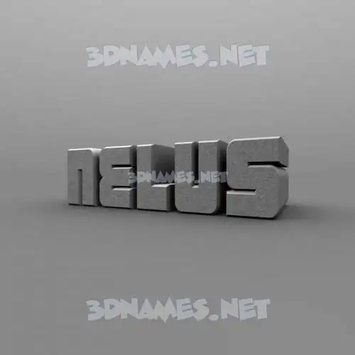 nelus in Solid Grey style - 3D name wallpaper nelus in Solid Grey style - 3D name wallpaper