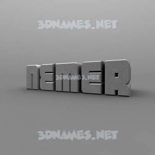 nemer in Solid Grey style - 3D name wallpaper nemer in Solid Grey style - 3D name wallpaper