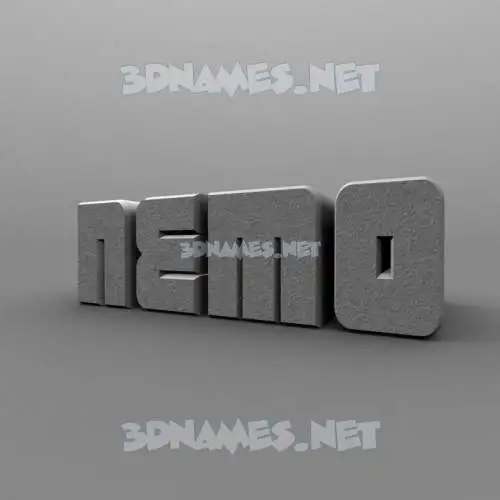 nemo in Solid Grey style - 3D name wallpaper