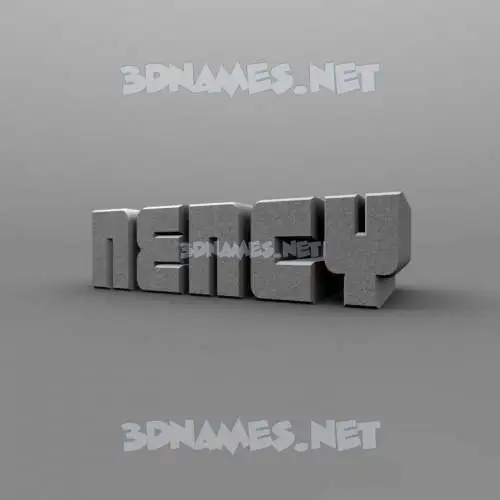 nency in Solid Grey style - 3D name wallpaper nency in Solid Grey style - 3D name wallpaper