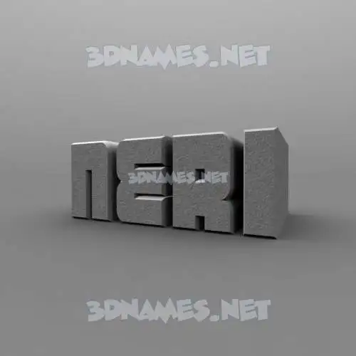 neri in Solid Grey style - 3D name wallpaper