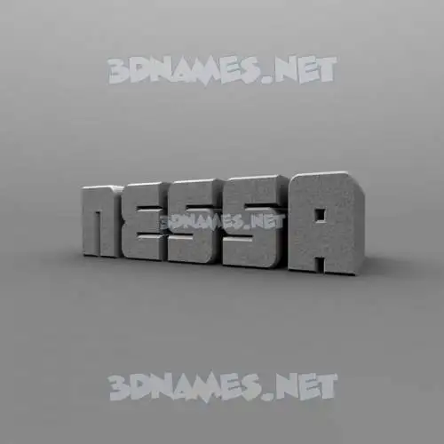 nessa in Solid Grey style - 3D name wallpaper nessa in Solid Grey style - 3D name wallpaper