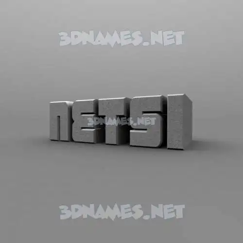 netsi in Solid Grey style - 3D name wallpaper netsi in Solid Grey style - 3D name wallpaper
