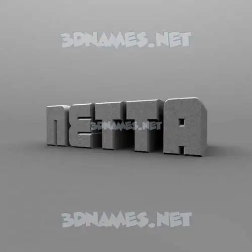 netta in Solid Grey style - 3D name wallpaper netta in Solid Grey style - 3D name wallpaper