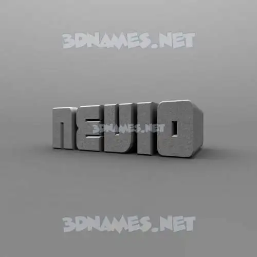 nevio in Solid Grey style - 3D name wallpaper