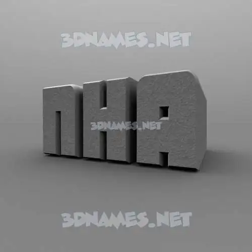 nha in Solid Grey style - 3D name wallpaper nha in Solid Grey style - 3D name wallpaper