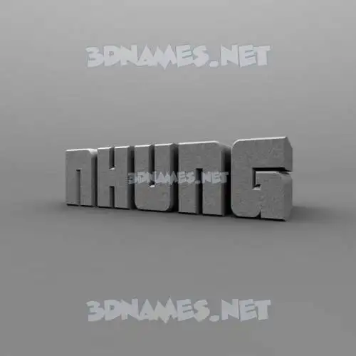 nhung in Solid Grey style - 3D name wallpaper nhung in Solid Grey style - 3D name wallpaper