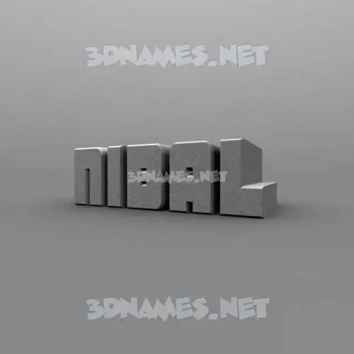 nibal in Solid Grey style - 3D name wallpaper nibal in Solid Grey style - 3D name wallpaper