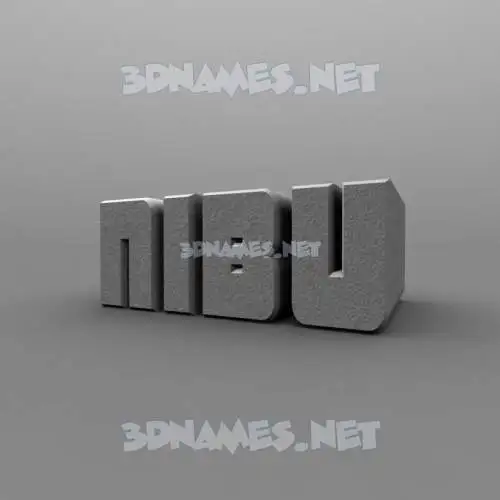 nibu in Solid Grey style - 3D name wallpaper nibu in Solid Grey style - 3D name wallpaper