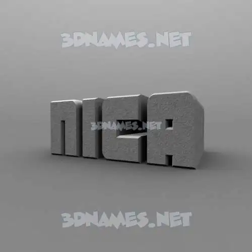nica in Solid Grey style - 3D name wallpaper
