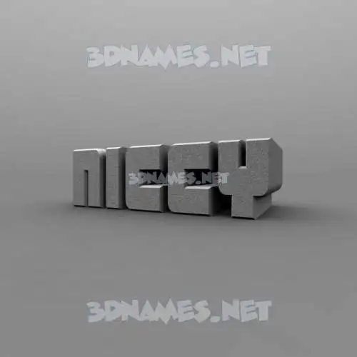 niccy in Solid Grey style - 3D name wallpaper niccy in Solid Grey style - 3D name wallpaper