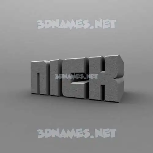 nick in Solid Grey style - 3D name wallpaper nick in Solid Grey style - 3D name wallpaper